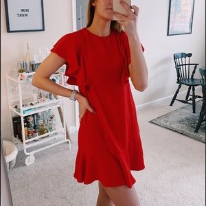 Nasty Gal Red Shift Dress
